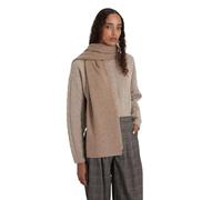 Style & Republic Bufanda de cachemira para mujer de 100% cachemira, tu acogedora bufanda de punto premium para momentos elegantes de otoño e invierno, tamaño ideal 52 cm x 172 cm, turrón, Talla única