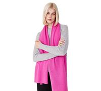 Style & Republic Bufanda de cachemira para mujer de 100% cachemira, tu acogedora bufanda de punto premium para momentos elegantes de otoño e invierno - disponible en varios tonos, fucsia, Talla única