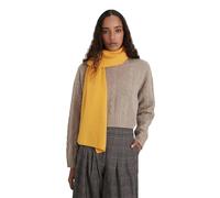 Style & Republic Bufanda de cachemira para mujer de 100% cachemira, tu acogedora bufanda de punto premium para momentos elegantes de otoño e invierno, tamaño ideal 52 cm x 172 cm, amarillo mostaza