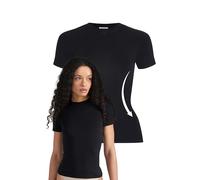 Style & Republic Camiseta de manga corta para mujer, de algodón, suave, transpirable, cuello redondo, ropa deportiva para mujer, gimnasio, correr, yoga, deporte, verano, fitness, Negro , XXS
