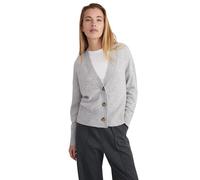 Style & Republic Cárdigan de cachemira para mujer con cuello en V de 100% cachemira: tu acogedor cárdigan de manga larga premium para momentos elegantes de otoño e invierno, Color gris oscuro., XS