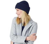 Style & Republic Gorro de cachemira para mujer de 100 % cachemira, tu acogedor gorro premium para momentos elegantes de otoño e invierno - disponible en varios tonos, azul marino, Talla única
