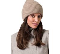 Style & Republic Gorro de cachemira para mujer de 100 % cachemira, tu acogedor gorro premium para momentos elegantes de otoño e invierno - disponible en varios tonos, turrón, Talla única