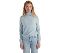 Style & Republic Jersey de cuello alto para mujer, 100% cachemira, corte ajustado, elegante jersey de punto de cachemira premium para otoño e invierno, Pastel Blue Mel, S