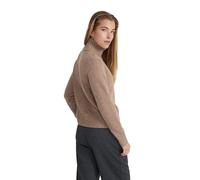 Style & Republic Jersey de cuello alto para mujer, 100% cachemira, corte regular, elegante jersey de punto de cachemira premium para otoño e invierno, turrón, M