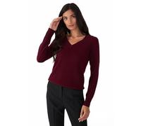 Style & Republic Jersey elegante de cachemira con cuello en V para mujer, hecho de 100% cachemira, tu acogedor jersey de punto premium para momentos elegantes de otoño e invierno, Endless Passion, M