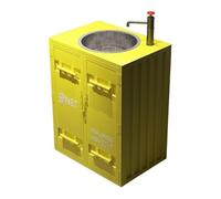 Style Vanity Sink Combo with Iron Cabinet, Floor-Standing Faucet and Drain Kit, Bar Restaurant (Color : Black) (Yellow One Size)