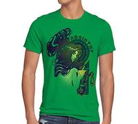 style3 Absenta Camiseta para Hombre T-Shirt Alcohol Bar fée Verte Diablo Hada, Talla:M