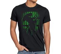 style3 Alien Resplandor Camiseta para Hombre T-Shirt Xenomorph Ripley, Talla:5XL