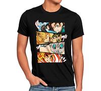 style3 Angry Bunch Camiseta para Hombre T-Shirt Anime Japan Manga, Talla: