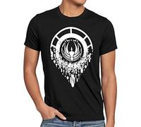 style3 Battlestar Alianza Camiseta para Hombre T-Shirt Galactica astronave, Talla:, Color:Negro