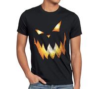 style3 Calabaza Halloween Camiseta para Hombre T-Shirt, Talla:, Color:Negro