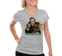 style3 Call Saul Camiseta para Mujer T-Shirt, Color:Gris Brezo, Talla:S