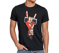 style3 Classic Rock Camiseta para Hombre T-Shirt NES Controller Mando 8-bit Game videoconsola, Talla:M