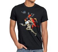 style3 Comet Future Camiseta para Hombre T-Shirt Anime astronave capitán, Talla: