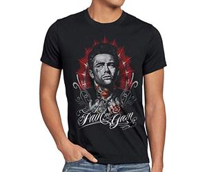 style3 Dean Tatuaje Camiseta para Hombre T-Shirt James Rock tatuarse Biker Estados Unidos, Talla: