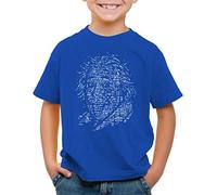 style3 Einstein Lógica Camiseta para Niños T-Shirt Big Bang matematicas Albert, Color:Azul, Talla: