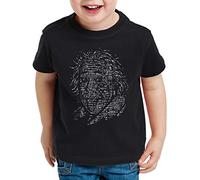 style3 Einstein Lógica Camiseta para Niños T-Shirt Big Bang matematicas Albert, Color:Negro, Talla: