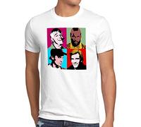 style3 El Team Camiseta para Hombre T-Shirt Minivan a Hannibal Murdock, Talla:M, Color:Blanco