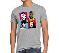 style3 El Team Camiseta para Hombre T-Shirt Minivan a Hannibal Murdock, Talla:XL, Color:Gris Brezo