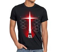 style3 Evangelion Resurrection Camiseta para Hombre T-Shirt Engel Anime japonés, Talla: