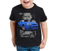 style3 Furious Champion Camiseta para Niños T-Shirt Brian O'Conner Coches, Talla:152