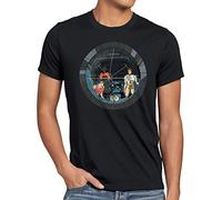 style3 Future Crew Camiseta para Hombre T-Shirt Anime astronave capitán, Talla:, Color:Negro