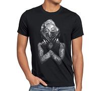style3 Gangster Marilyn Camiseta para Hombre T-Shirt Rock Monroe tatuar USA, Talla: