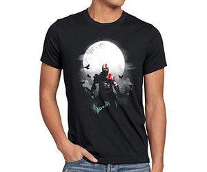 style3 God Warrior Camiseta para Hombre T-Shirt Grecia Antiguo Videojuego Atenas, Talla: