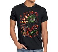 style3 Gojira Classic Camiseta para Hombre T-Shirt God-Zilla Japan Nippon Kaiju Kanji Tokyo, Talla:XXL