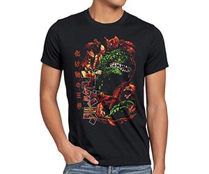 style3 Gojira Classic Camiseta para Hombre T-Shirt Japan nipon Kaiju Kanji Tokyo, Talla: