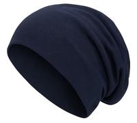 style3 Gorro Slouch Beanie de Fino Tejido de Punto Transpirable y Ligero, Gorro Unisex One-Size, Color:Azul Marino