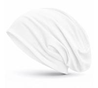 style3 Gorro Slouch Beanie de Fino Tejido de Punto Transpirable y Ligero, Gorro Unisex One Size, Color:Blanco