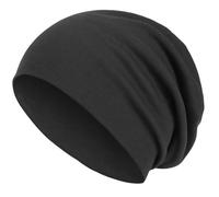 style3 Gorro Slouch Beanie de Fino Tejido de Punto Transpirable y Ligero, Gorro Unisex One-Size, Color:Gris Antracita