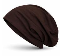style3 Gorro Slouch Beanie de Fino Tejido de Punto Transpirable y Ligero, Gorro Unisex One Size, Color:Café