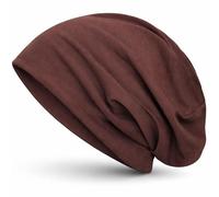 style3 Gorro Slouch Beanie de Fino Tejido de Punto Transpirable y Ligero, Gorro Unisex One Size, Color:Marrón