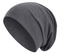 style3 Gorro Slouch Beanie de Fino Tejido de Punto Transpirable y Ligero, Gorro Unisex One-Size, Color:Gris