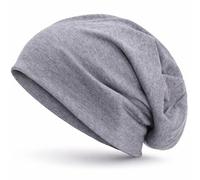 style3 Gorro Slouch Beanie de Fino Tejido de Punto Transpirable y Ligero, Gorro Unisex One Size, Color:Gris Claro