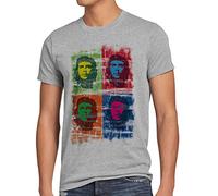 style3 Guevara che Pop Camiseta para Hombre T-Shirt, Talla:, Color:Gris Brezo