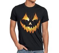 style3 Halloween Calabaza Camiseta para Hombre T-Shirt, Talla:, Color:Negro