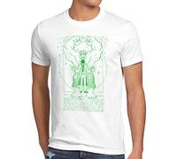 style3 Hulk de Vitruvio Camiseta para Hombre T-Shirt cómic Cine da Vinci, Talla:XXL, Color:Blanco