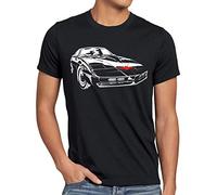 style3 K.I.T.T. Camiseta para Hombre T-Shirt Fotocalco Azul Michael Knight 2000 Black Rider, Talla:, Color:Negro