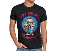 style3 Los Pollos Camiseta para Hombre T-Shirt, Talla:XL;Color:Nero