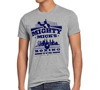 style3 Mick's Boxing Rocky Camiseta para Hombre T-Shirt Balboa Mighty Mick Gym, Talla:L, Color:Gris Brezo