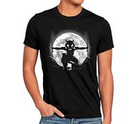 style3 Moonlight Boar Camiseta para Hombre T-Shirt Demon Anime Japan Manga, Talla:M