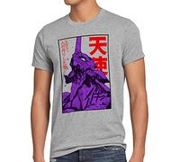 style3 Neo-Tokyo 3 Rage Camiseta para Hombre T-Shirt Evangelion Anime japonés, Talla:, Color:Gris Brezo