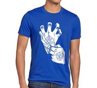 style3 Roy Alchemist Guante Camiseta para Hombre T-Shirt Fullmetal, Talla:, Color:Azul