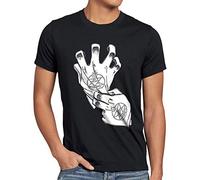style3 Roy Alchemist Guante Camiseta para Hombre T-Shirt Fullmetal, Talla:, Color:Negro