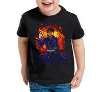 style3 Roy Mustang Alchemist Camiseta para Niños T-Shirt Fullmetal Japón Anime, Talla:152