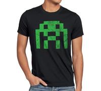 style3 Sheldon Alien Invader Camiseta para Hombre T-Shirt, Talla:, Color:Negro